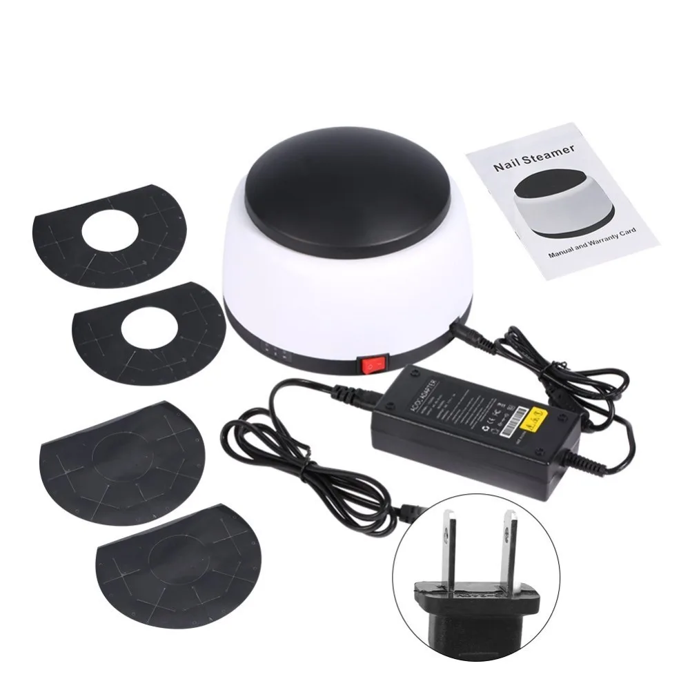 Plastic Nail Polish Remover Machine White 36W Power Electric Nail Steamer Steam Technology Automatic Working