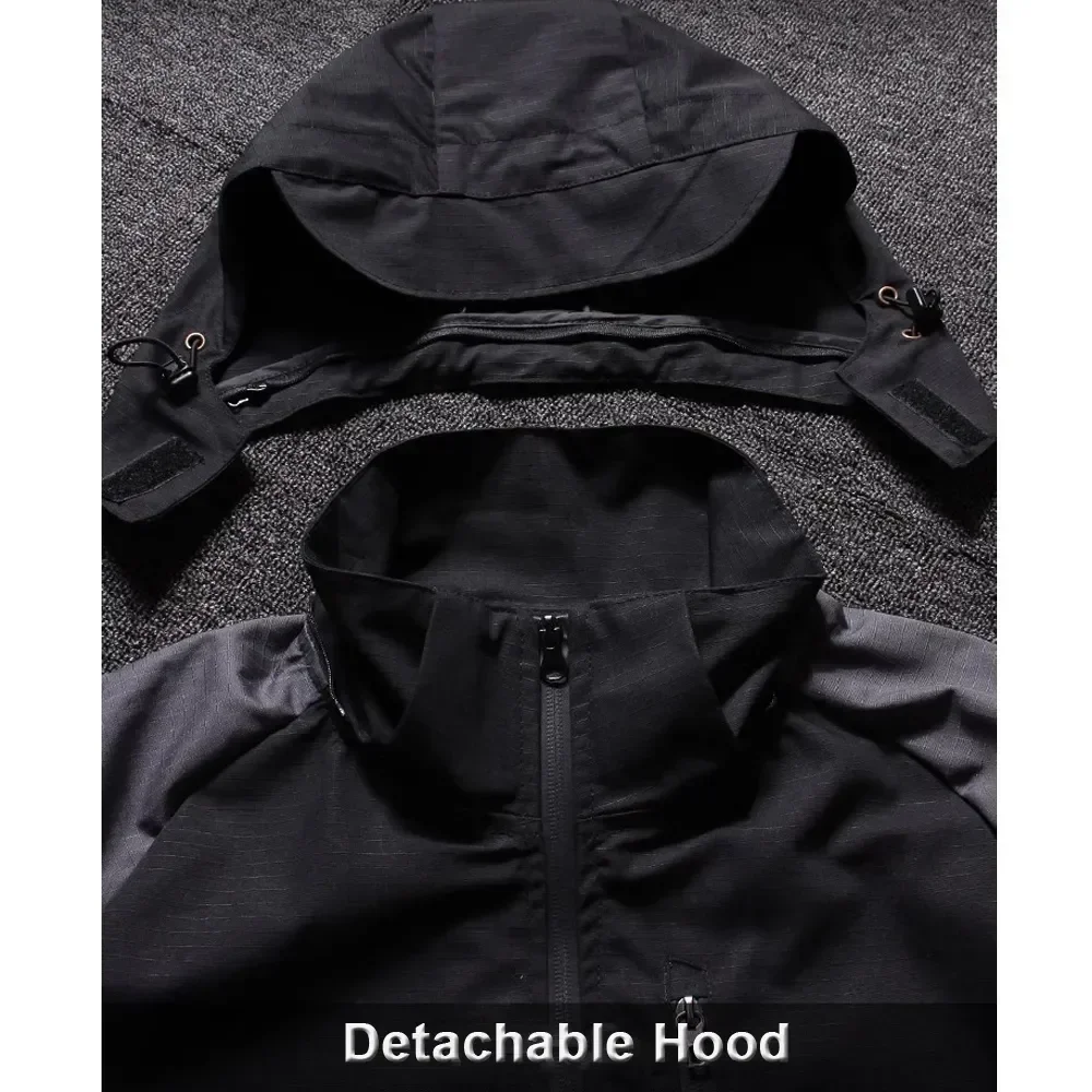 Hunting Tactical Waterproof Sets Men Special Forces Combat Training Suit Outdoor Multi-pocket Uniform Airsoft Tracksuit