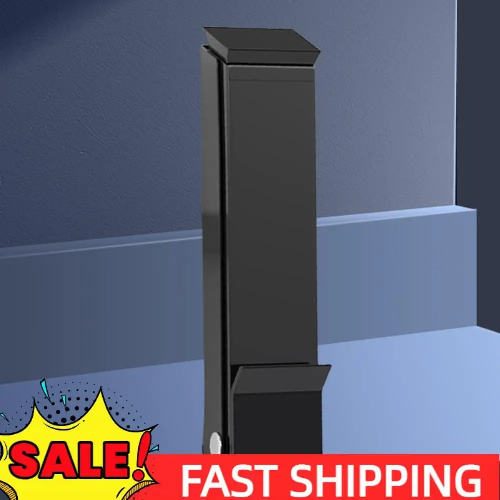 

Металлический дверной стопор-блокиратор для ворот, держатель двери с легким нажатием педали (черный)