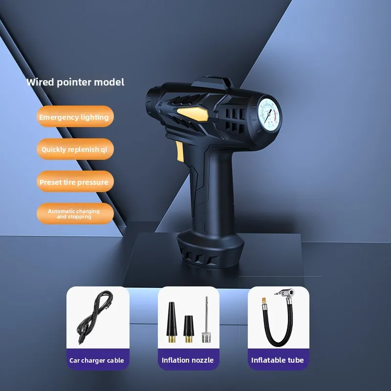 

Cordless Portable Electric Tire Inflator Air Compressor for Car Bike Motorcycle