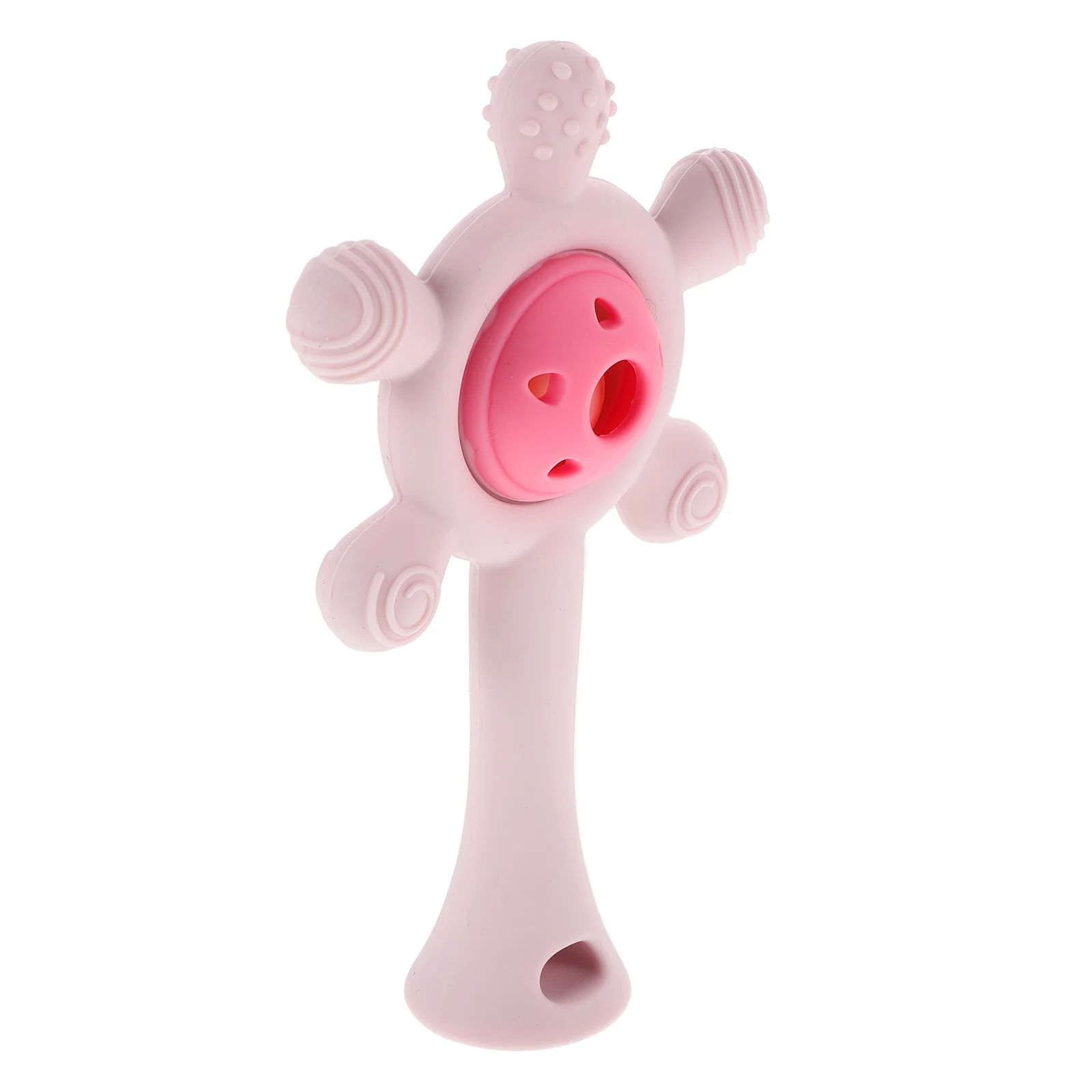 1 stks Baby Bijtring Zachte Siliconen Baby Bijtring Met Rammelaar Voor Rustgevend Tandvlees Reuzenrad Ontwerp Voor Zintuiglijke Stimulatie -