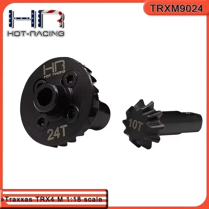 HR Traxxas TRX-4M 40 Chrome steel rear differential Upgraded Umbrella tooth 10/24T 12/24T
