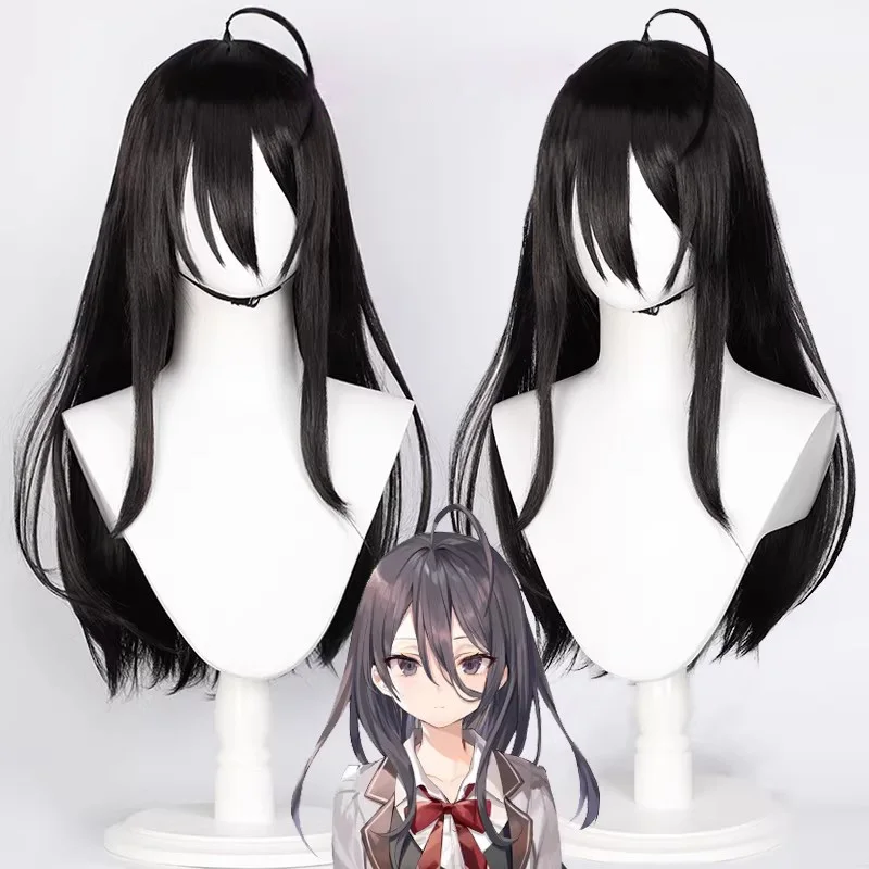 Peluca de cosplay de Alya, que a veces oculta sus sentimientos. Peluca de anime de Kimishima Ayano, peluca larga y negra para juegos de rol de anime, peluca sintética para mujer.