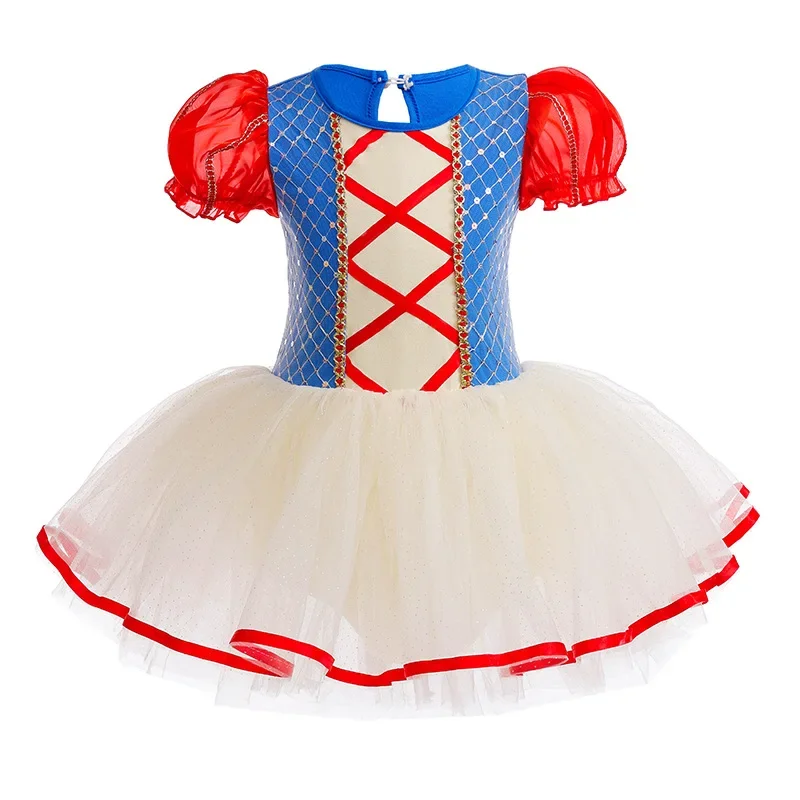 

Children Dancer Dress Kids Girl Mesh Tutu Ballet Dance Costume Open Crotch Gymnastics Leotard Ballerina Dancewear