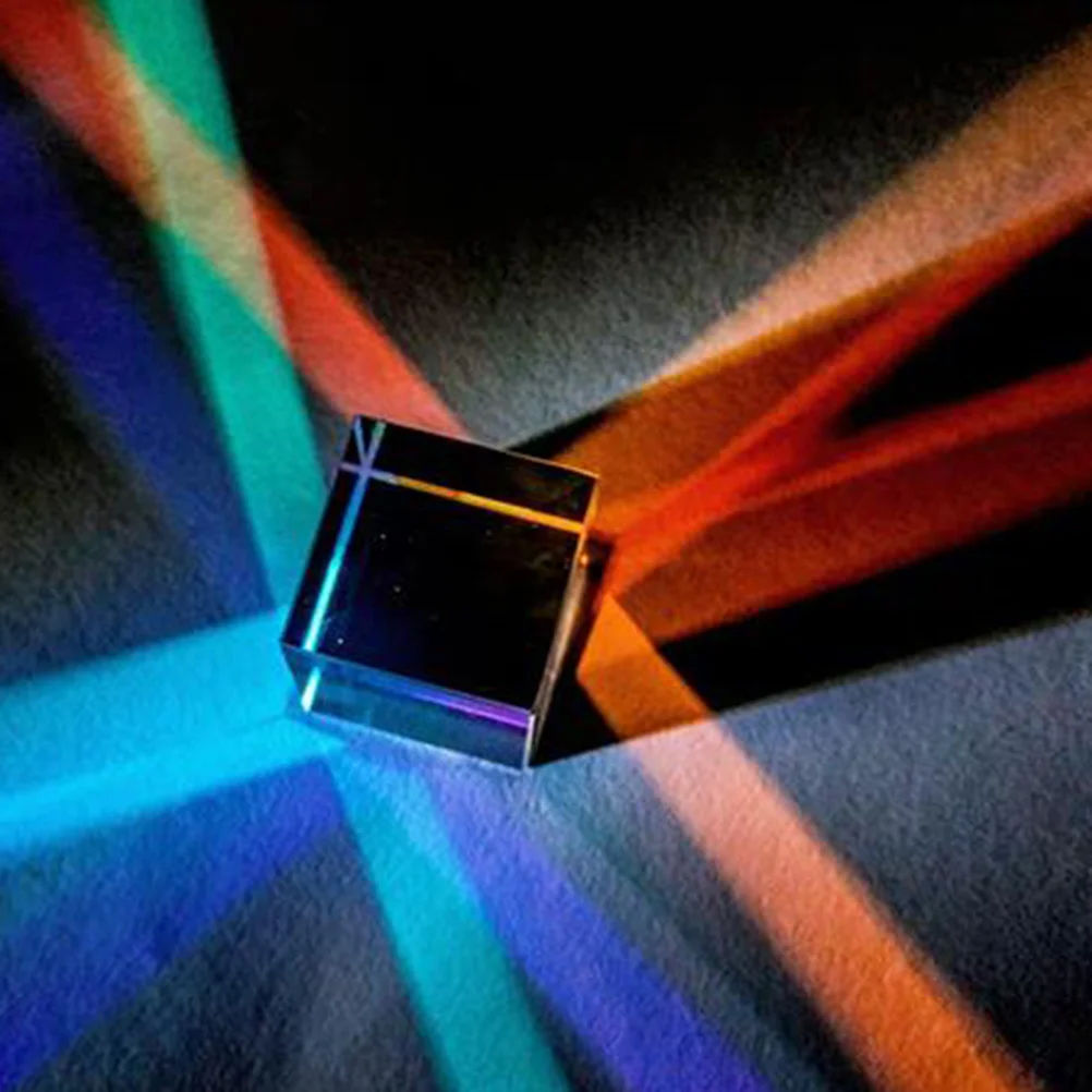 

Rgb Optical Glass Dispersion .8x1.8cm for Science Teaching Physics Education Kids Light Refraction Experiment Tool