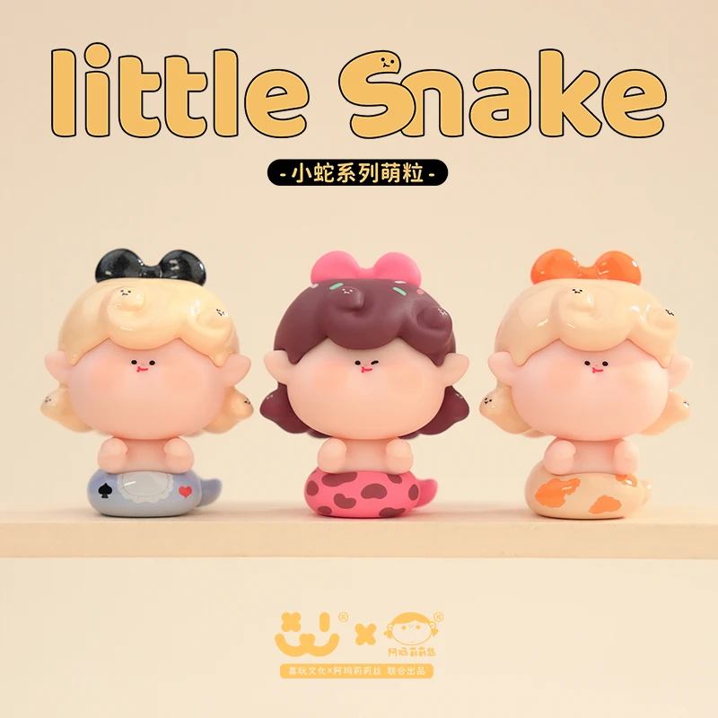 AMLLS Small Snake Mini Series Blind Pouch Blind Box Guess Bag Toys Doll Cute Anime Figure Desktop Ornaments Gift Collection