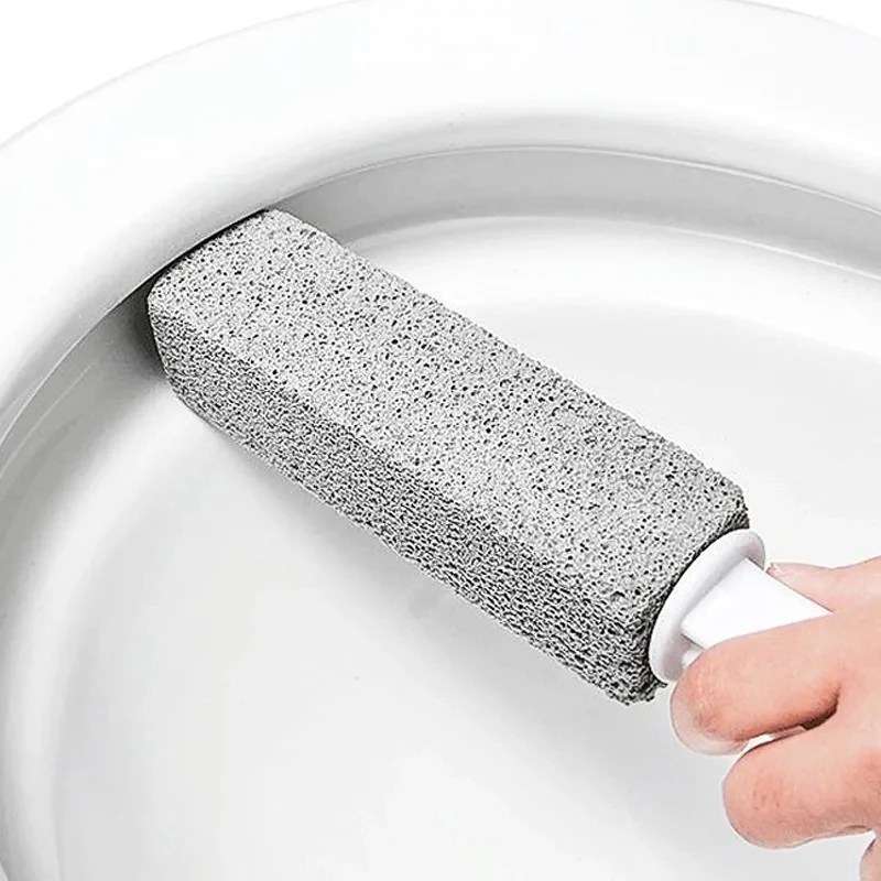 2Pcs Pumice Toilet Bowl Cleaner Long Handle Stone Brush Strong Removal Of Scale Cleaners Brushes Sinks Bathtubs Cleaning Tool