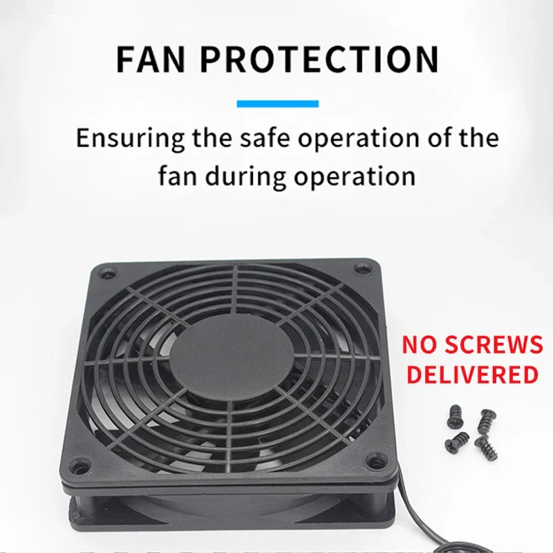 12CM Axial Fan Grille Dust Filter Plastic Protective Net Heat Sink Fan Computer Case Cooling System
