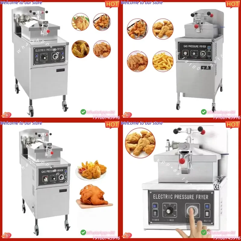 2026 New Heavy Electric & Pressure Fryer with Stainless Steel Construction 380V for Fried Snacks Catering Business &