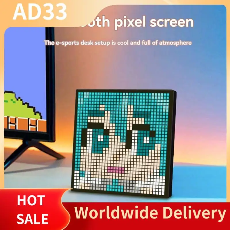 Top Deals Screen Text Animation Photo Frame LED Pixel Display Programmable Smart APP Control DIY