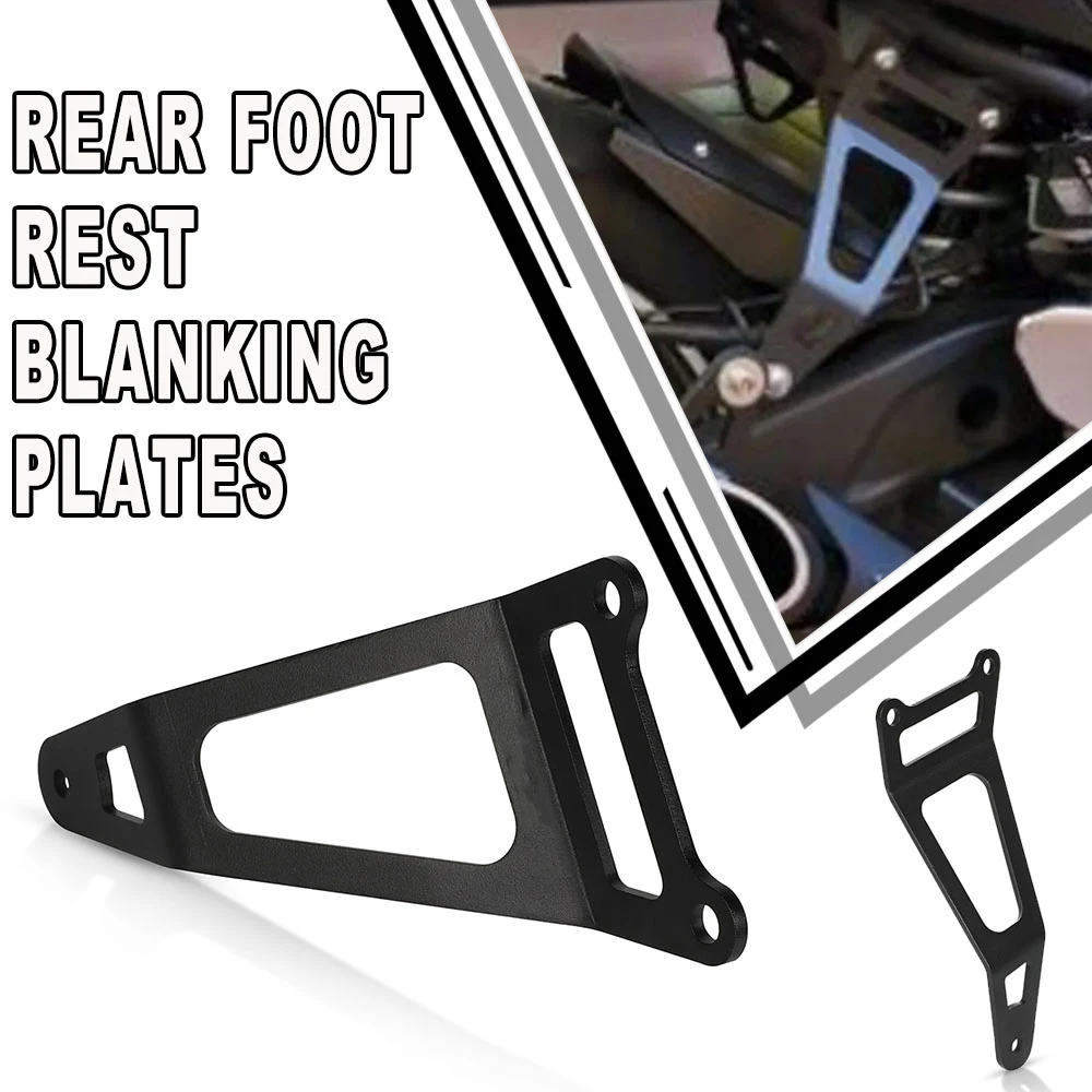 

MT25 YZF R25 R3 2014-2024 2023 2022 Exhaust Hanger Bracket Rear Foot Pegs Footrest Blanking Plate For YAMAHA YZFR25 YZFR3 MT03