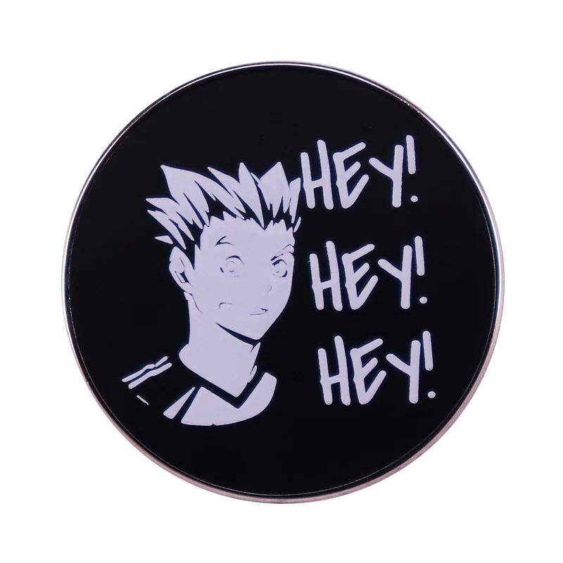 Haikyuu!! Logo Hard Enamel Pin Lapel Pin for Clothes Brooches on Backpack Briefcase Badge Jewelry Decoration Gifts for Friend