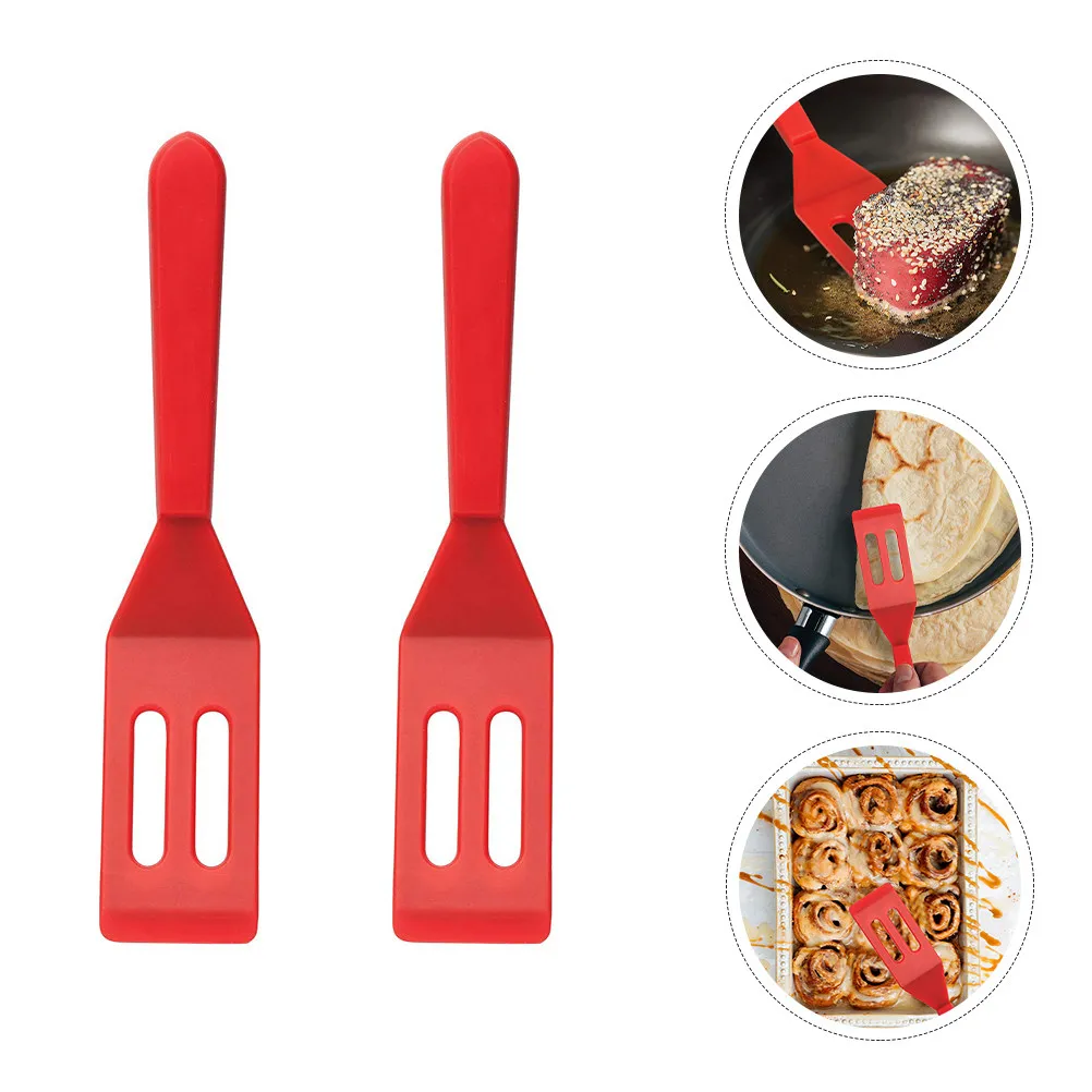 2Pcs Brownie Cookie Shovel Silicone Cooking Utensil Non-Stick Baking Spatula Heat-Resistant Safe Healthy Kitchen Gadget Wedding