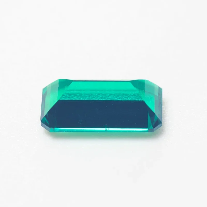 Lab Grown Emerald Rectangle Shape Hydrothermal Colombia Size 7x12mm For Diy Jewelry Making Materials Selectable Certificate