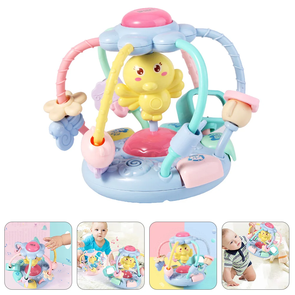 ألعاب للأطفال الرضع، عضاضة للأطفال، قبضة بلاستيكية، مضغ موسيقي مضيء تعليمي #1