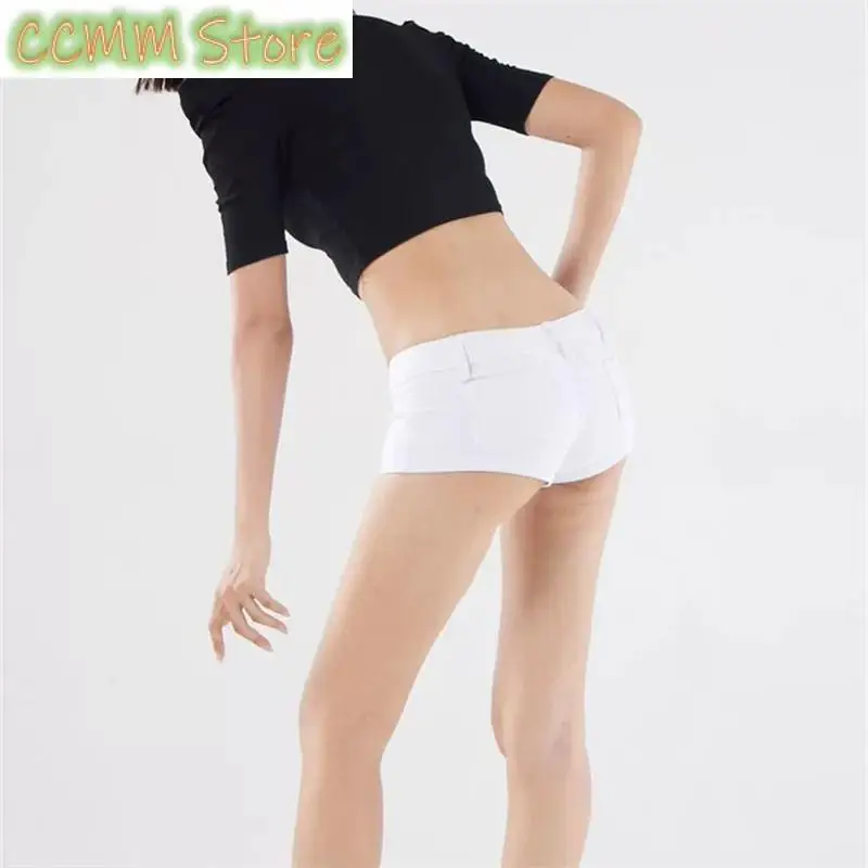 Women's Summer Solid Color Mini Shorts Cool Girl Briefs Fashion Casual Female Low-waisted Sexy Slim Fit Ultra Short Shorts