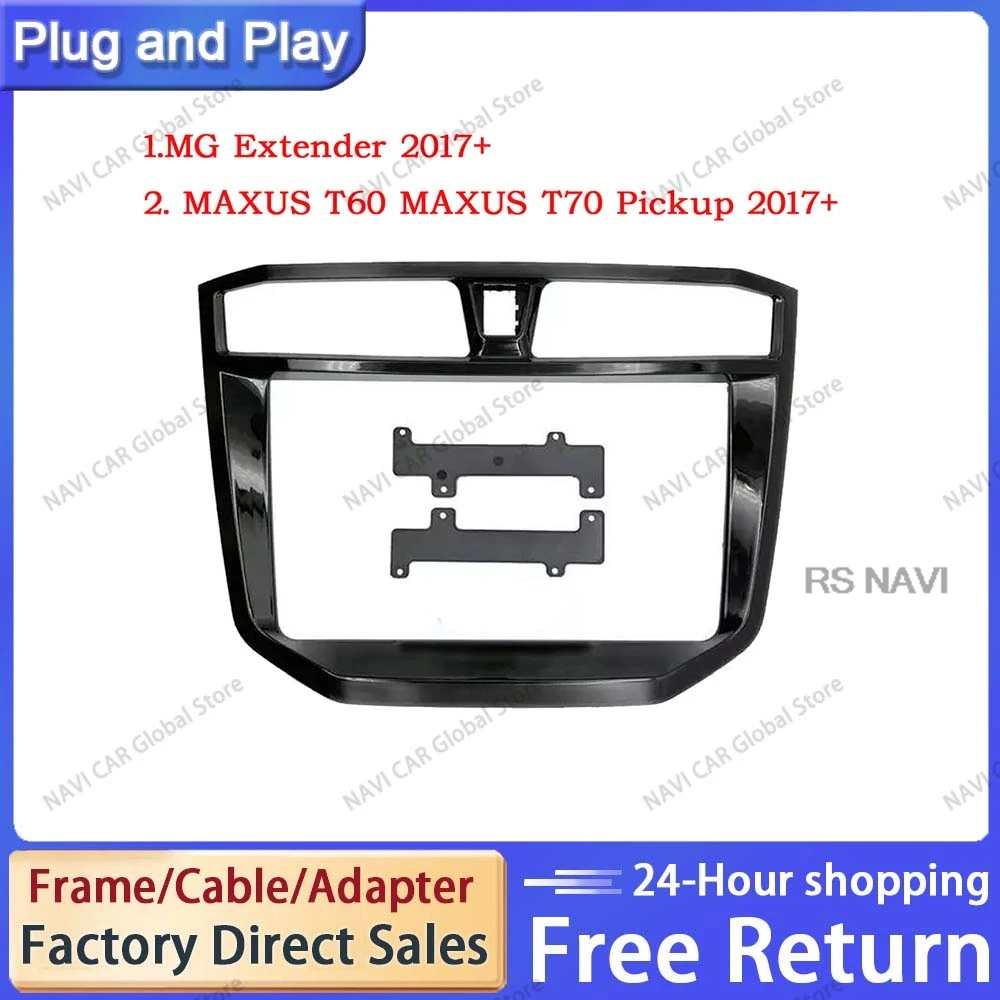 NAVI 10.1 Inch For MG Extender Maxus T60 T70 Head Unit 2Din Car Radio DVD GPS MP5 Android Player Panel Dash Frame Install Fascia