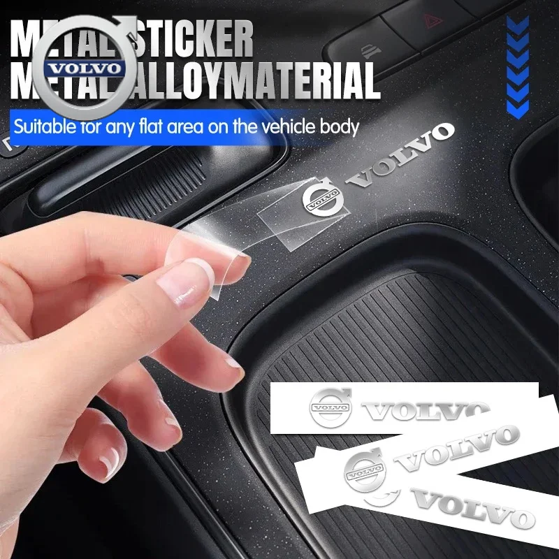 

For Volvo 3D Metal Emblem Sticker Car Interior Decoration Styling Decals For Volvo Polestar AWD V50 S60 XC60 S40 XC40 XC90 V60 S