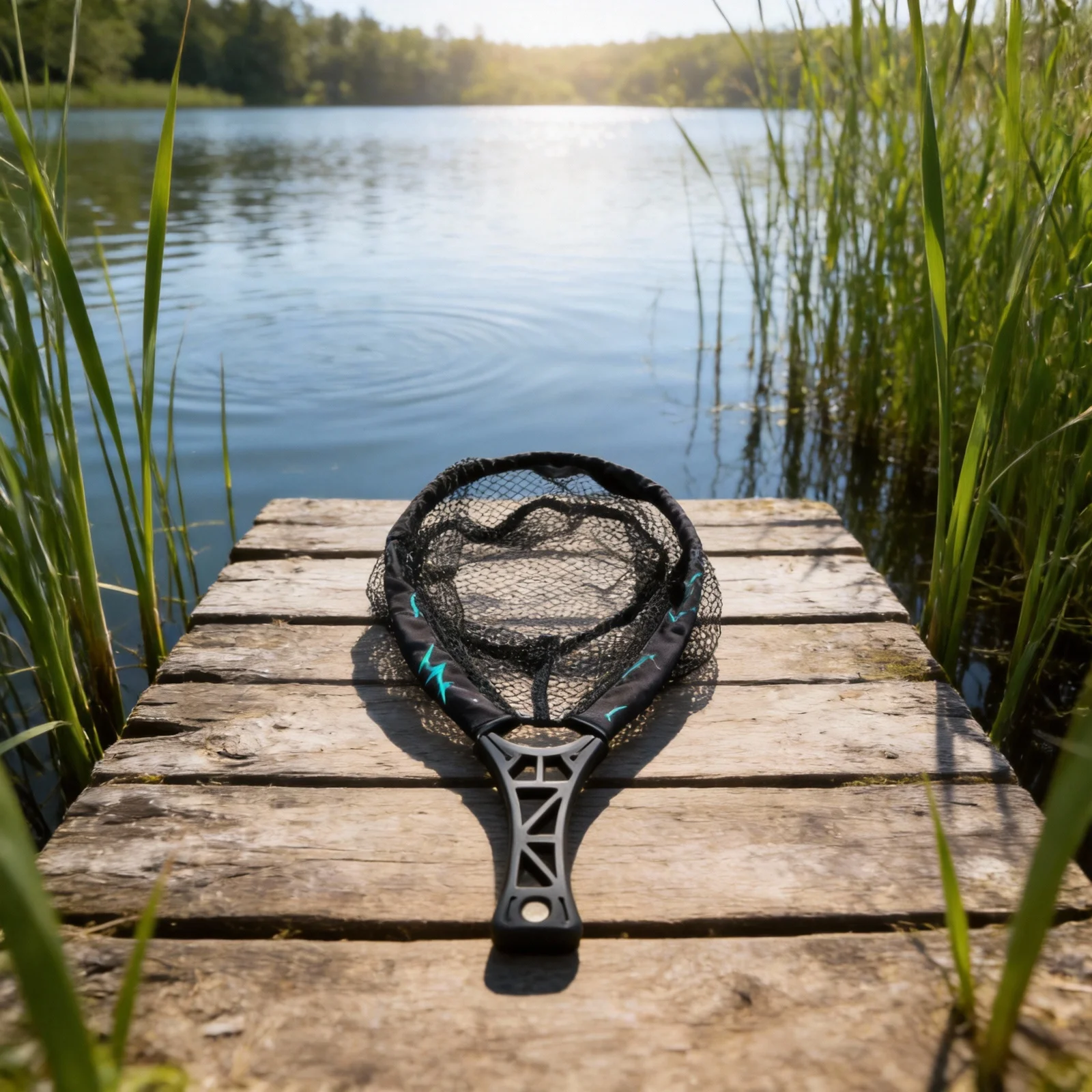

Lightweight Foldable Fly Fishing Hand Net with Glue Coated Mesh and ABS Handle Offering Fast Recovery and Reliable Use