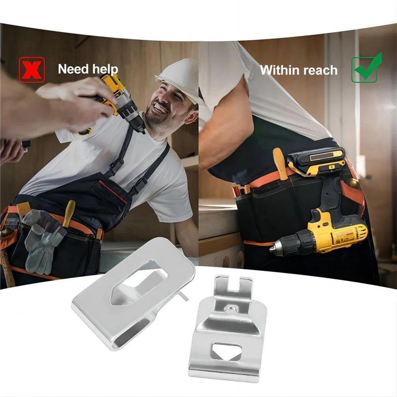 AF93-klipsy do paska, 4 szt. klipsy do wiertarki zestaw haków ze śrubami do N268241 do elektronarzędzi 20 V DCD980 DCD985 DCD980L2 DCD985L2
