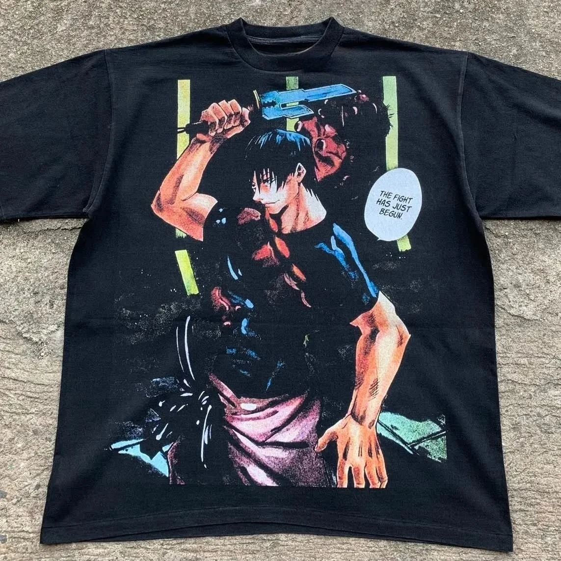 Jujutsu Kaisen Toji Fushiguro Manga Panel Sorcerer Killer Black Graphic Tee Cotton Mens Womens T-Shirt Summer Streetwear