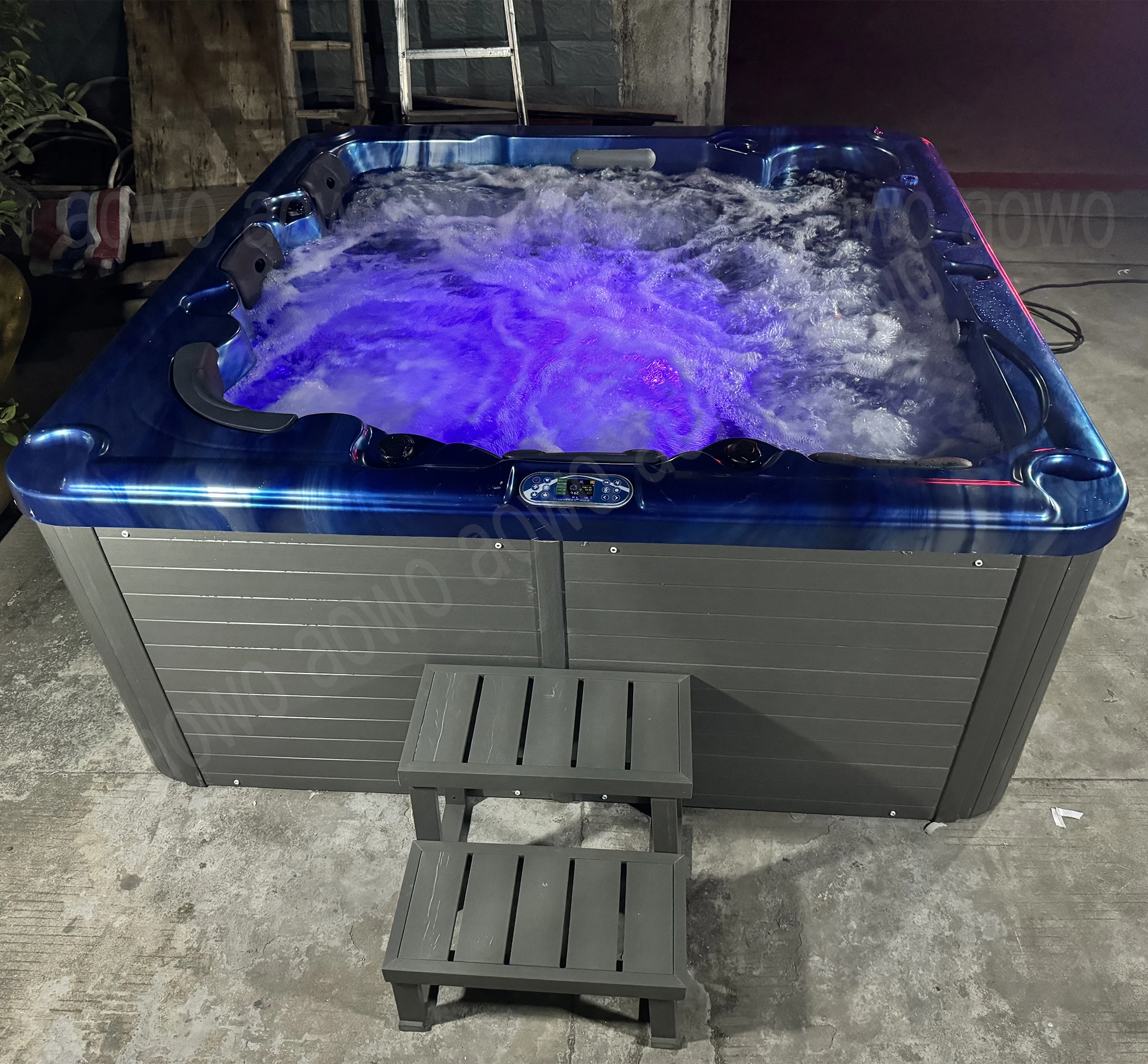Luxury Ice Cube Machine Hydromassage Bathtub Hot Tube Outdoor Backyard Place Jacuzzier Inflatable whirlpool Design Bubble Jets