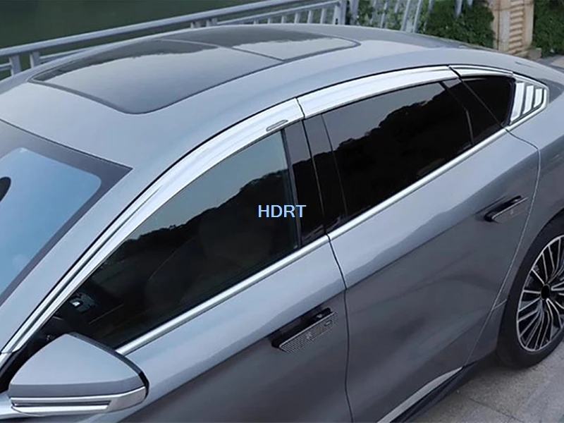 Car Styling Window Visor Waterproof Protector Sun Rain Shelter Weather Shield Accessories Exterior Sticker For BYD Han 2020 +