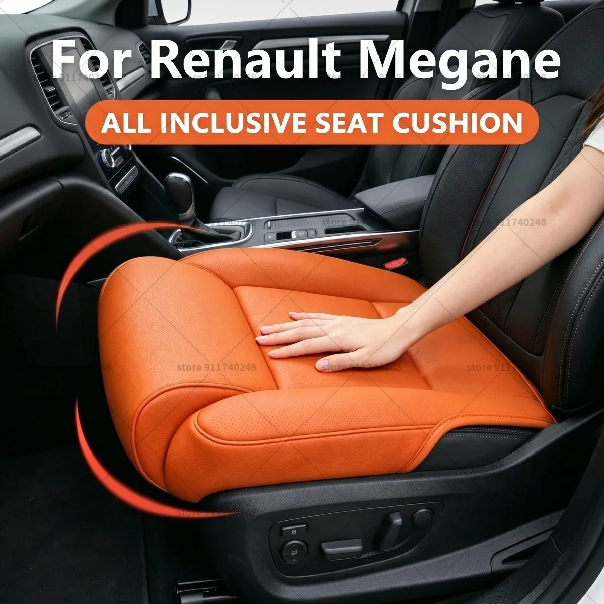 

Подушка-удлинитель для ног в сиденье Renault Megane, подушка для поддержки бедер, из пены с эффектом памяти, кожаная, аксессуар для интерьера автомобиля