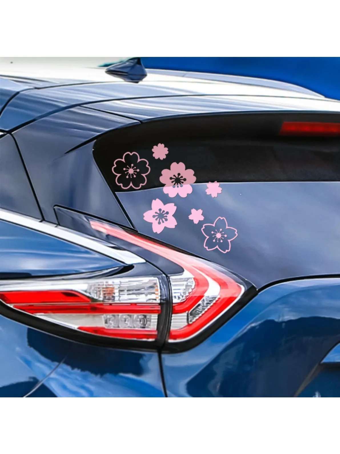 Autocollant de fleurs de Sakura pour voiture, décalcomanies en vinyle, autocollant pour ordinateur portable, décoration de fenêtre de pare-brise, accessoires externes, aucune fleur