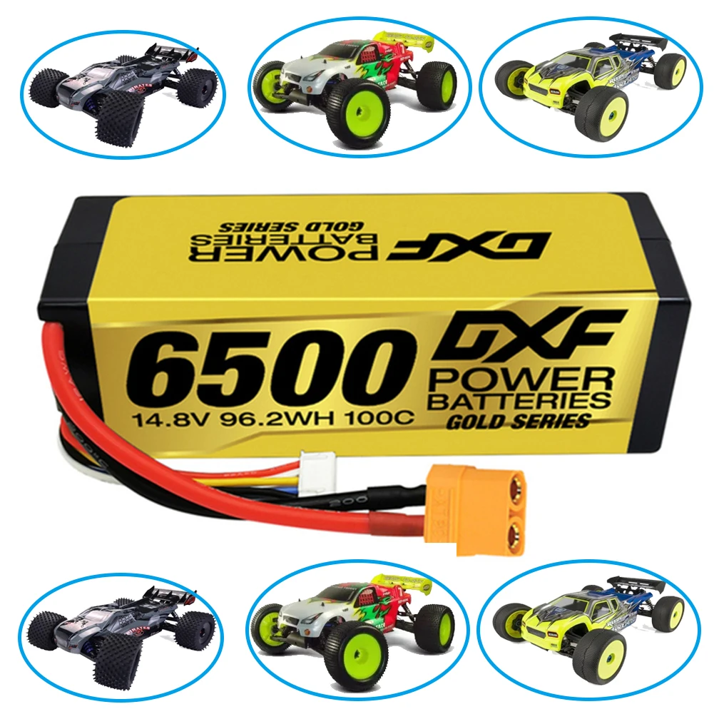 DXF 2S 3S 4S 6S Battery Lipo 7.4V 11.4V 11.1V 15.2V 14.8V 22.2V 6500mAh 10000mAh 6200mAh 6750mAh 5200mAh 7000mAh 8000mAh RC Car