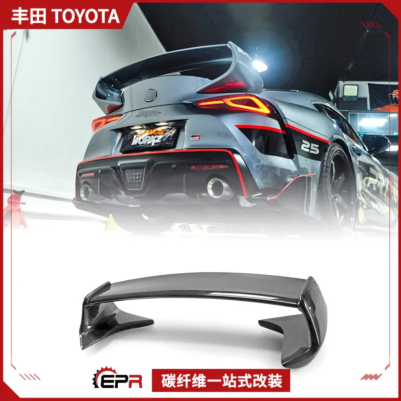 

Подходит для новой модификации заднего спойлера Suba SUPRA A90 из углеродного волокна Toyota EPA GT, фиксированного ветрового крыла
