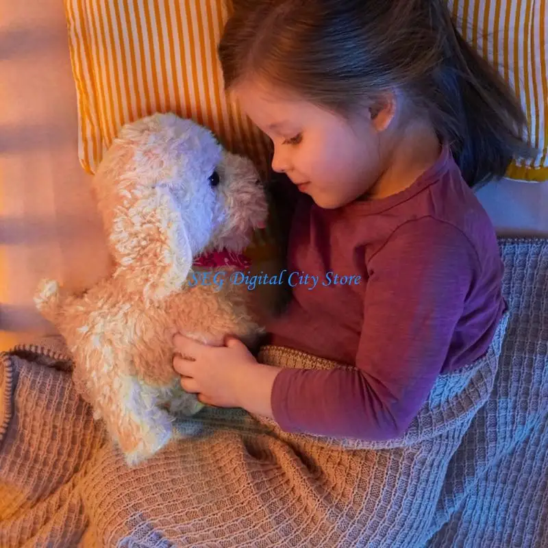 

U75B Interactive Electronic Pet Dog Remote Plush Dog Realistic Barking Tail Wagging