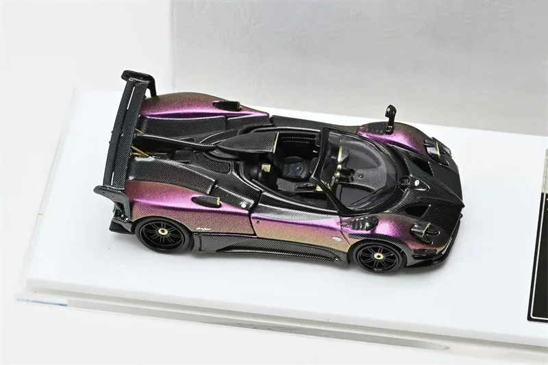 

Модель автомобиля Rhino 1:64 Zonda 760 MY Chrome Chameleon, литая под давлением, подарки