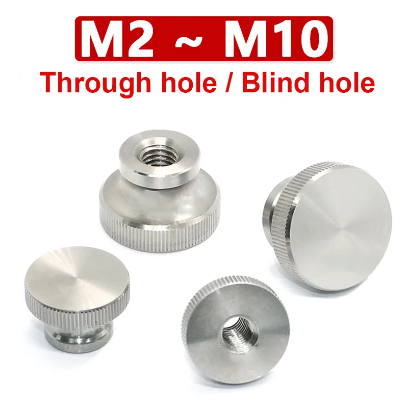 

Stainless Steel Hand Nut High Head Knurled Thumb Through/Blind Hole Nut Advertising Decorative Nail M2 M2.5 M3 M4 M5 M6 M8 M10