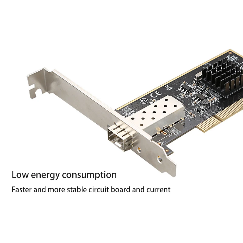 Tarjeta de red óptica PCI Gigabit para computadora de escritorio, tarjeta Lan Ethernet rápida, accesorios de computadora adaptables para juegos, tarjeta PCI de juego