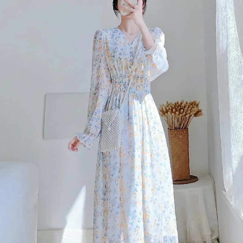 corset dress long sleeve Sweet Victorian Ruffles Corset Long Sleeve Wedding Maxi Dress with Wedding Veil Apricot / L