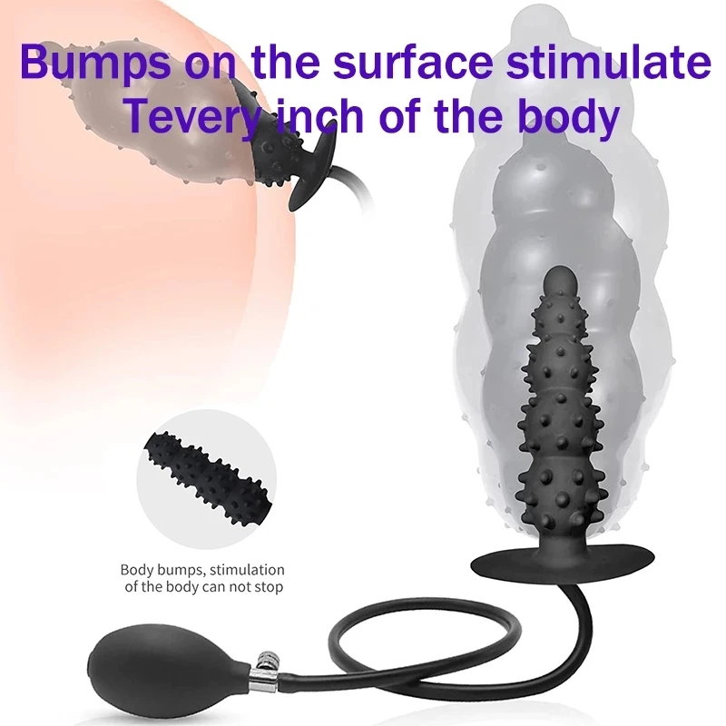 Biggest Inflate Anal Plug Super Huge Buttplug Dildo Spike Stimulate Fist Strap On Pull Bead Sextoy Women/Men Vagina Anal Dilator