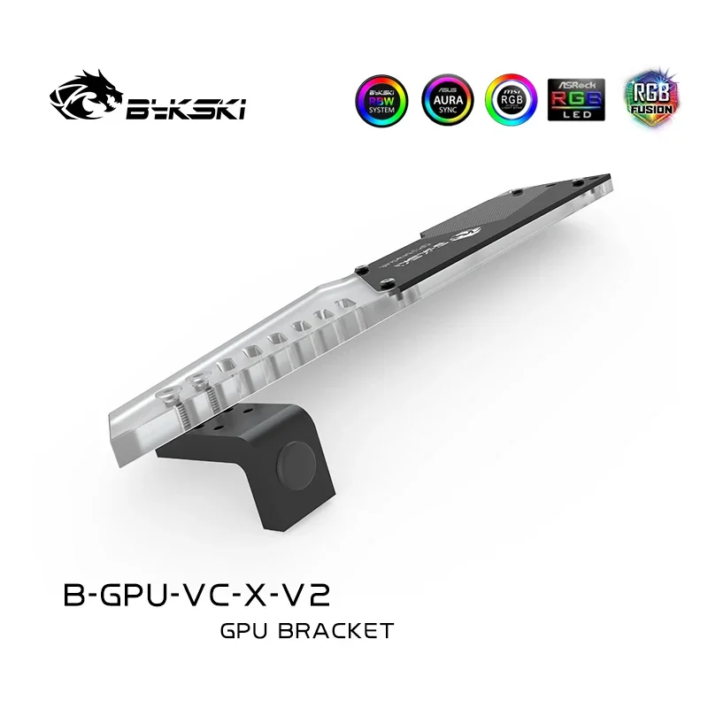 

Bykski B-GPU-VC-X-V2 Size 254*49*7mm / Acrylic Bracket Computer GPU Brace with A-RGB Light SYNC / Support Fix Video Card