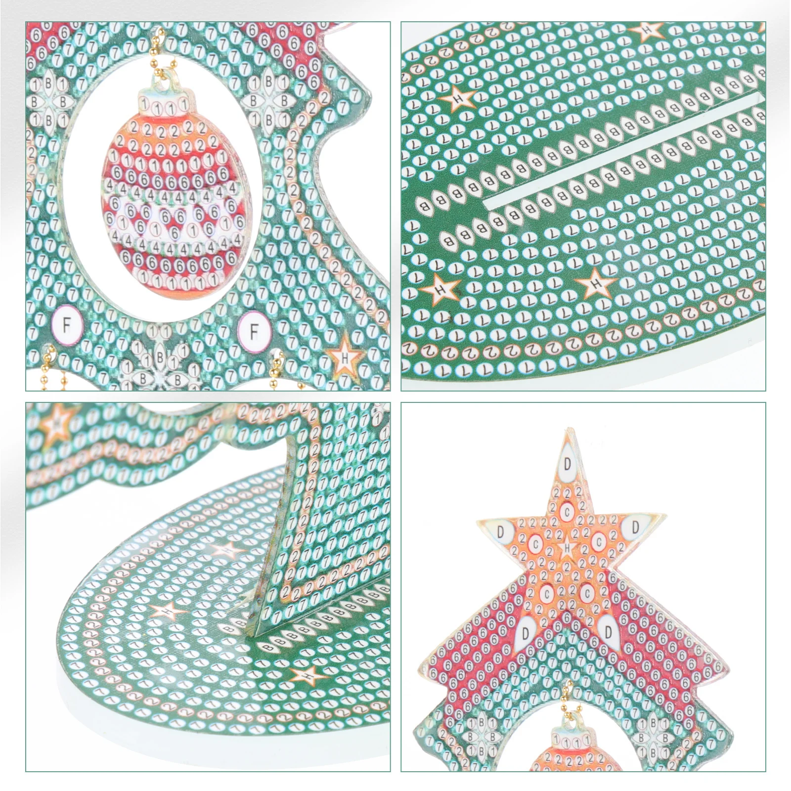 

1 set 1 Set Diy Diamond Art Kit Christmas Tree Lovely Decorative Mosaic Picture For Kids Adults Home Wall Decor Craft