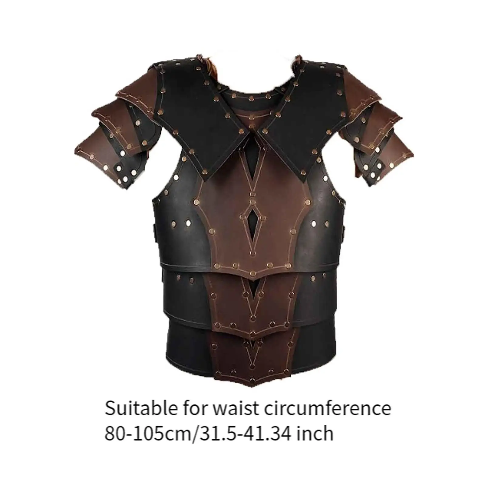 Medieval Chest Armor Decorative Steampunk Chest Shoulder Harness Medieval Guards for Role Play Cosplay Party Adults Fancy Dress