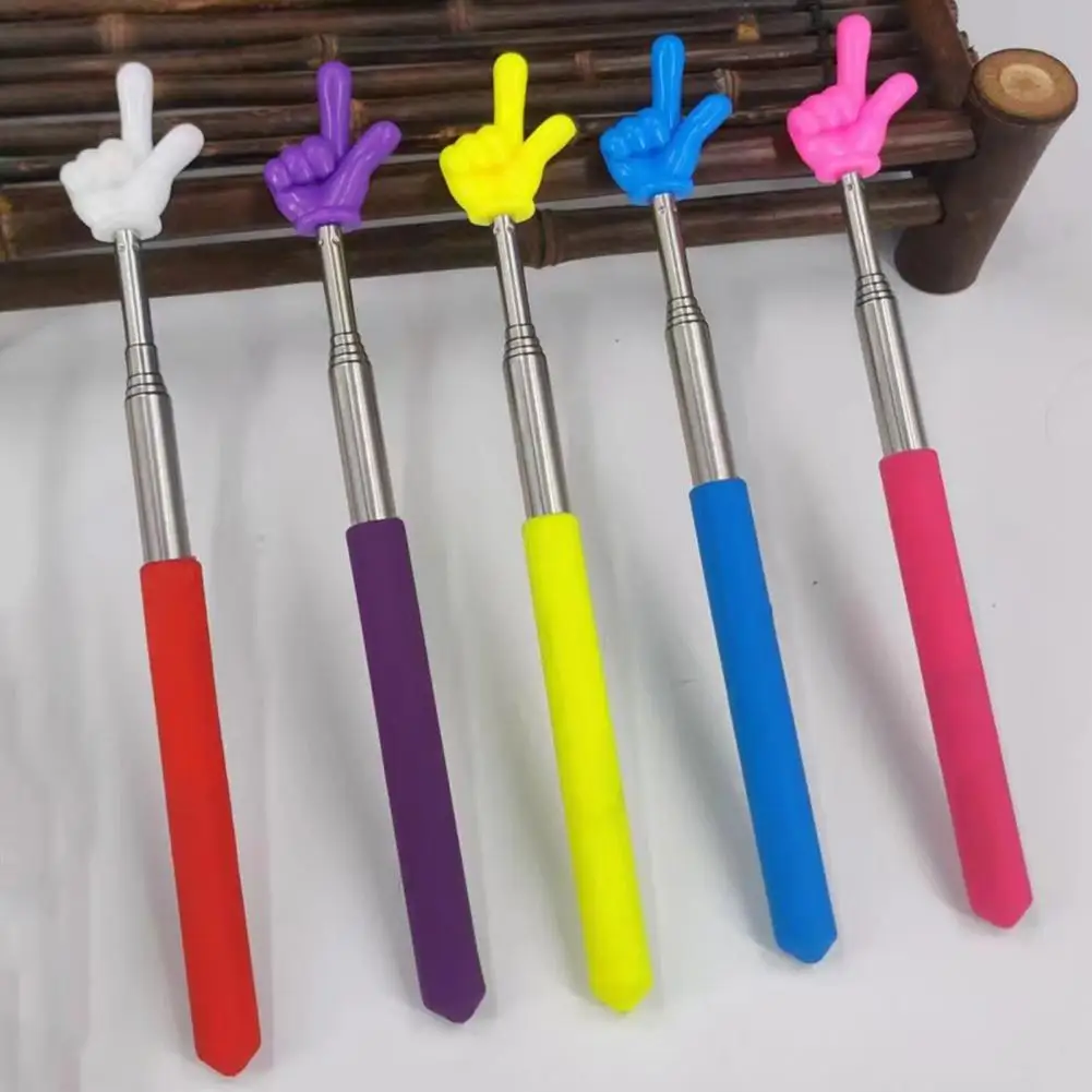 21cm Finger Pointer Stick Professional Telescopic Teachers Point Handheld Pointer Stick Retractable For School Classroom Teacher
