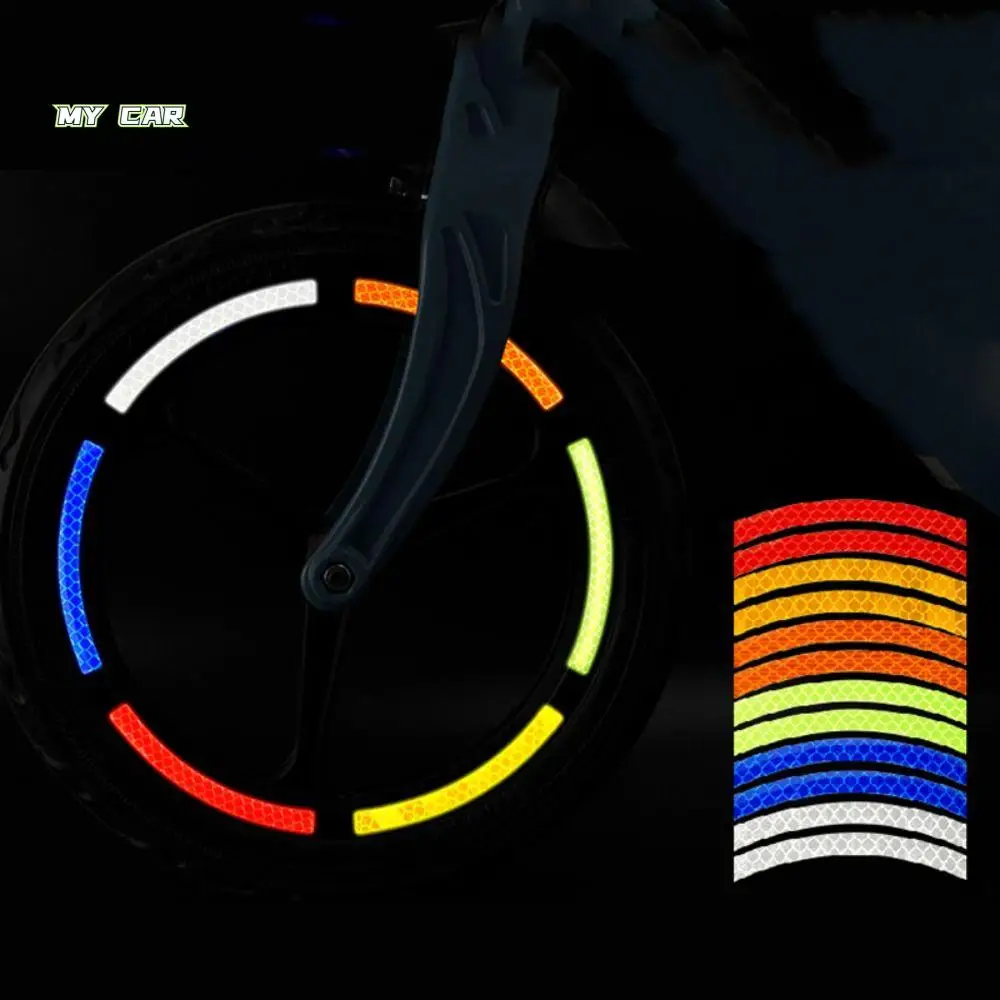 

Tire Rim Tape Motorcycle Wheel Sticker Safety Warning Sticker Tire Rim Reflective Stripes Car Hub Reflective Sticker