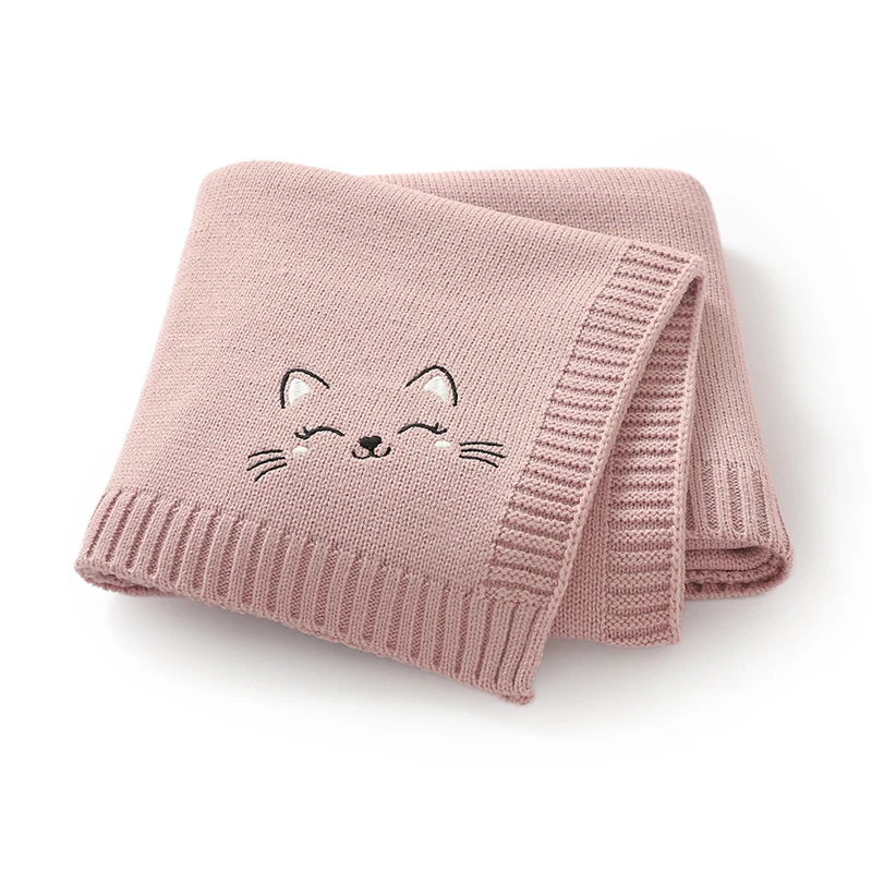 

Infant Baby Blankets Ultra-Soft Newborn Boys Girls Stroller Swaddle Wrap Sleepsack 90*70cm Knit Toddler Cartoon Receiving Quilts