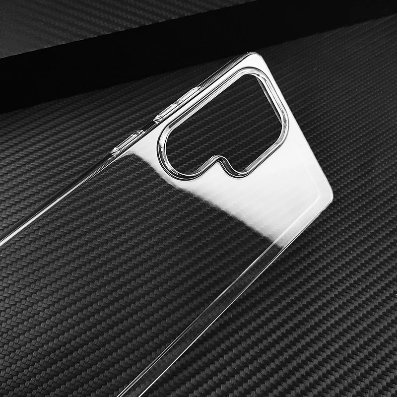 For Samsung Galaxy S26 S25 Edge Ultra Plus FE Hard PC Camera Protect Case Ultra Thin Clear Plastic Full Cover Protective Skin