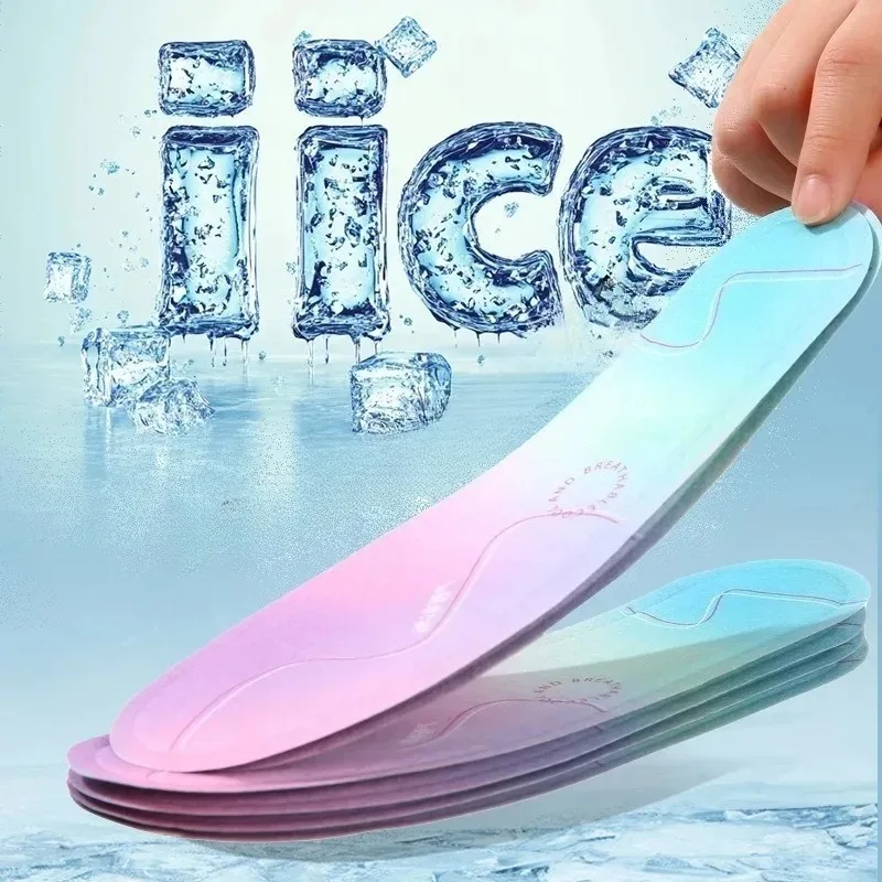 Summer Cool Herbal Insoles Men Women Breathable Comfort Shoe Inserts for Leather Shoes