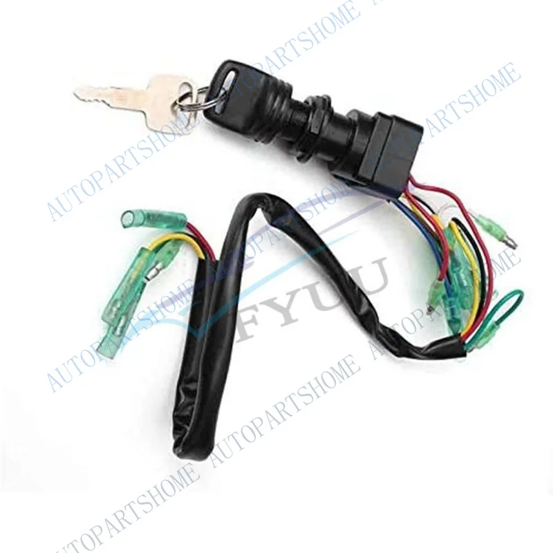 Z... Set Ignition Switch Key For Yamaha Outboard Control Box 2 4 Stroke Push to Choke