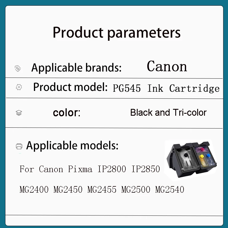 pg545 cl546 Ink Cartridge PG545 CL546 Refill Ink kit for Canon 545 546 Pixma IP2800 MG2555s MG2900 MG2940 MG2950 MX494 MX495