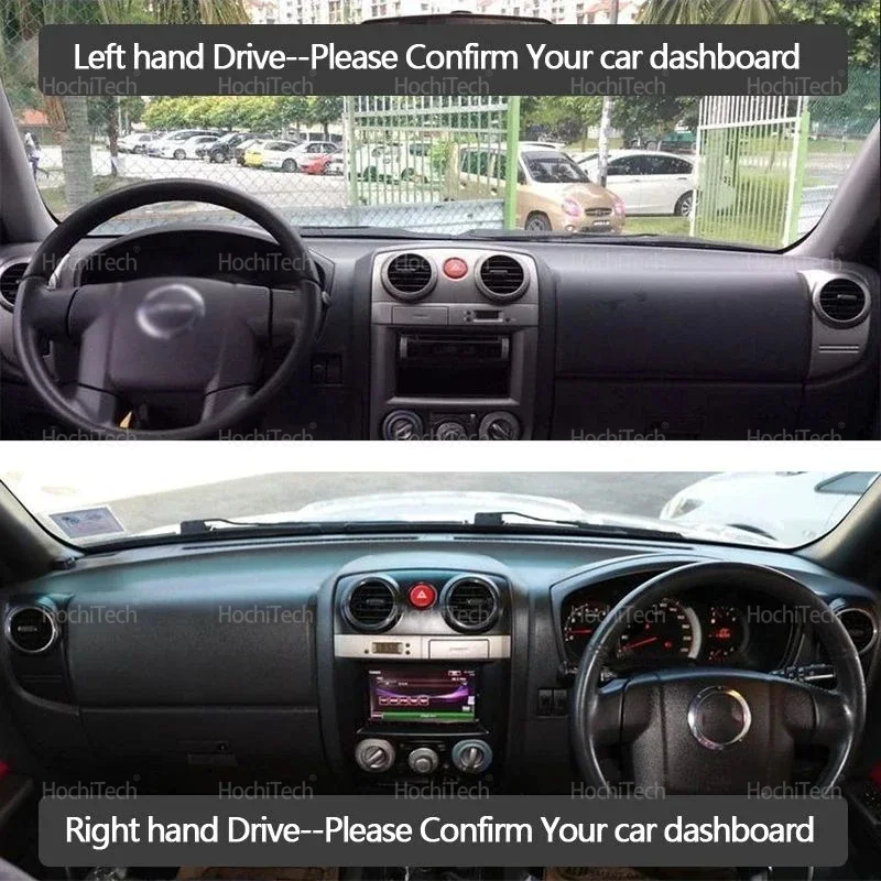 Suede Leather Dashmat for Isuzu D-Max LUV Colorado Rodeo KB LB Canyon RA RC 2002~2011 Dashboard Cover Pad Sunshade Dash Mat view 2