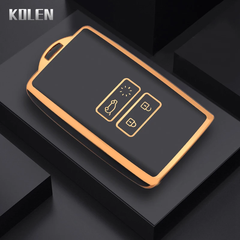 TPU Car Remote Key Case Cover Shell Fob For Renault Kadjar Megane Clio Koleos Captur Espace Talisman Arkana Dacia Scenic Sandero