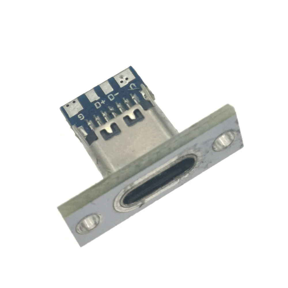 Для установки панели, внешний разъем USB Type-C, 2/контактов, паяльный шов, гнездовой разъем, адаптер для зарядного порта